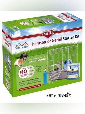 Kaytee My First Home Starter Kit Habitat for Pet Hamsters or Gerbils
